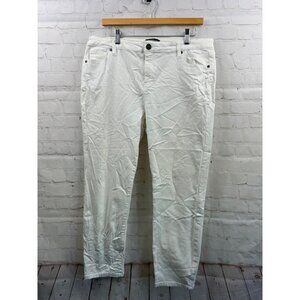 Buffalo Aubrey Supersoft Capri Jeans Womens Size 14/34 Off White Casual